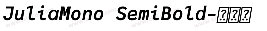 JuliaMono SemiBold字体转换 JuliaMono SemiBold字体转换